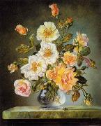 unknow artist Floral, beautiful classical still life of flowers.135 painting